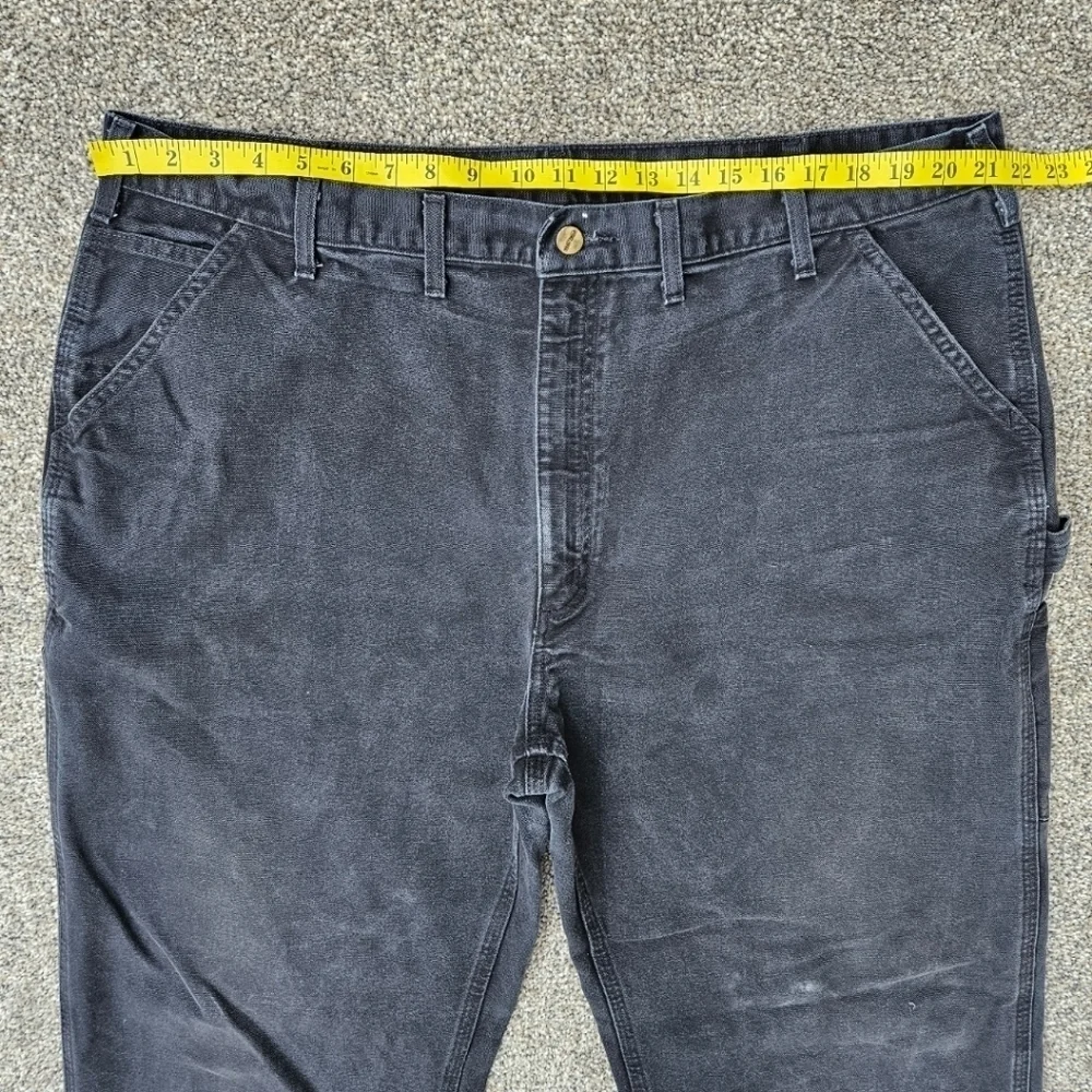 Carhartt Black Duck Canvas Carpenter Pants Original Dungaree Fit B11 BLK 44X34